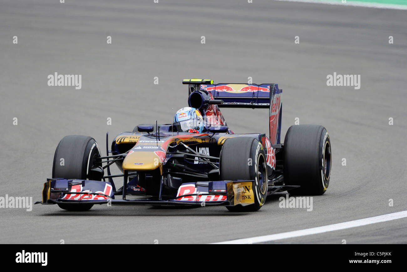 Jaime Alguersuari (ESP), Toro Rosso durante il tedesco di Formula One Grand Prix al Nuerburgring Foto Stock