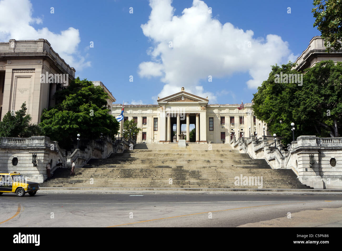 Fidel Castro nella sua alma mater, la Universidad de La Habana (Habana University), Havana, Cuba Foto Stock