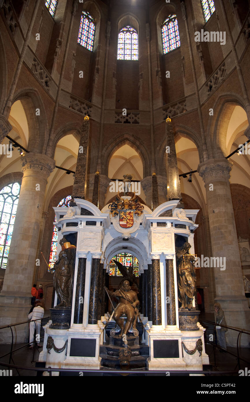 Tomba del Principe Willem van Oranje a Delft Foto Stock