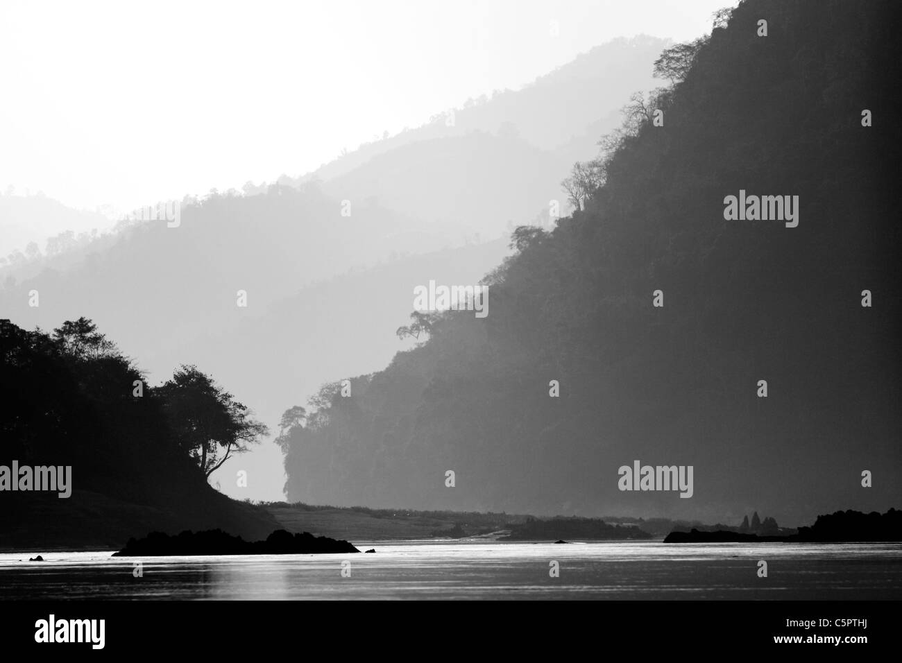 Il fiume Mekong, Laos Foto Stock