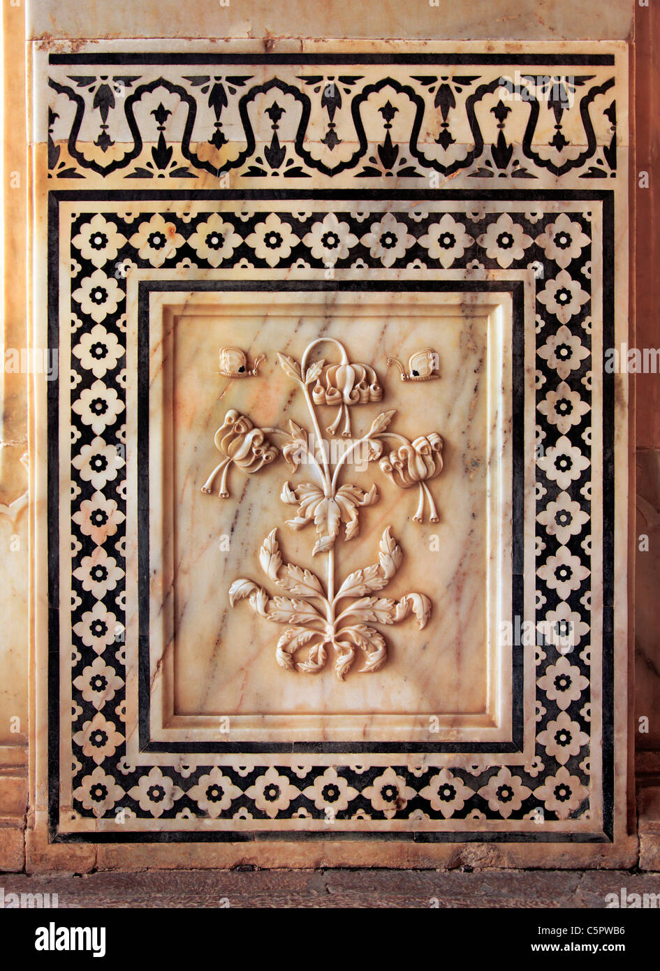 Ganesh Pol, Amber Fort Jaipur, Rajasthan, India Foto Stock