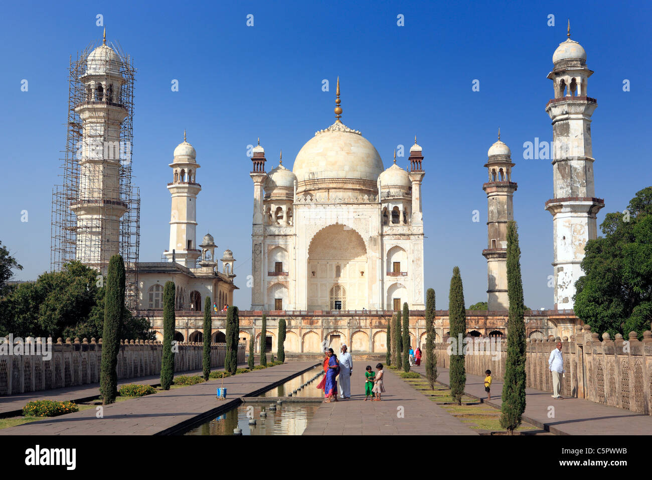 Bibi Ka Maqbara (Poor's Taj mausoleo), 1670 s, Aurangabad, India Foto Stock
