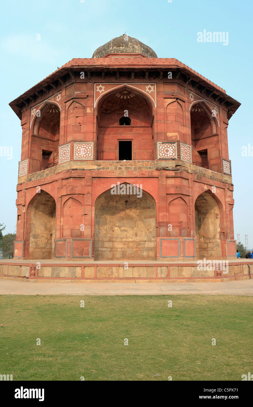 Purana Qila (Old Fort), Sher Mandal (1538-1545), Delhi, India Foto Stock