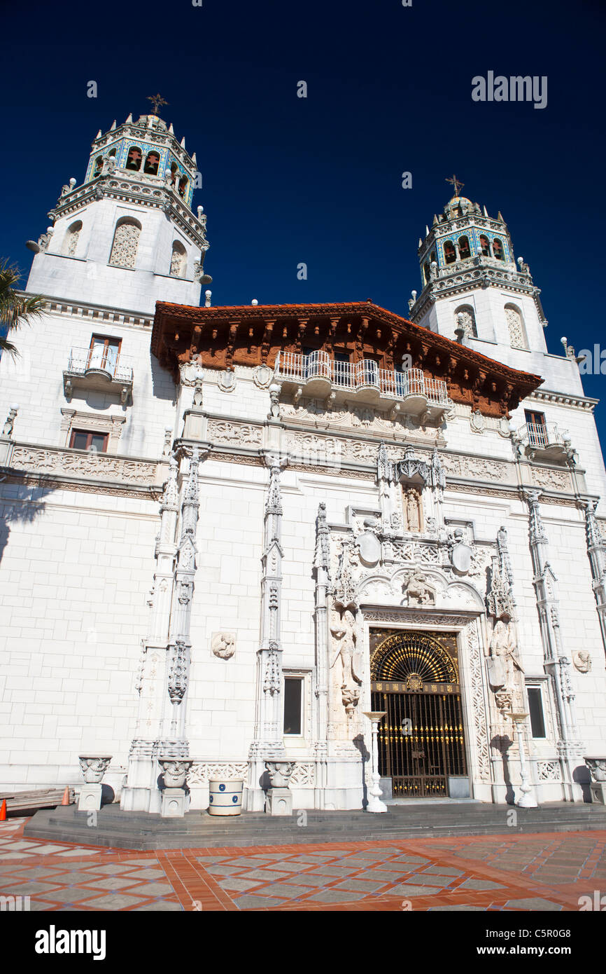Esterno della Casa Grande casa principale di Hearst Castle, San Simeone, California, Stati Uniti d'America Foto Stock
