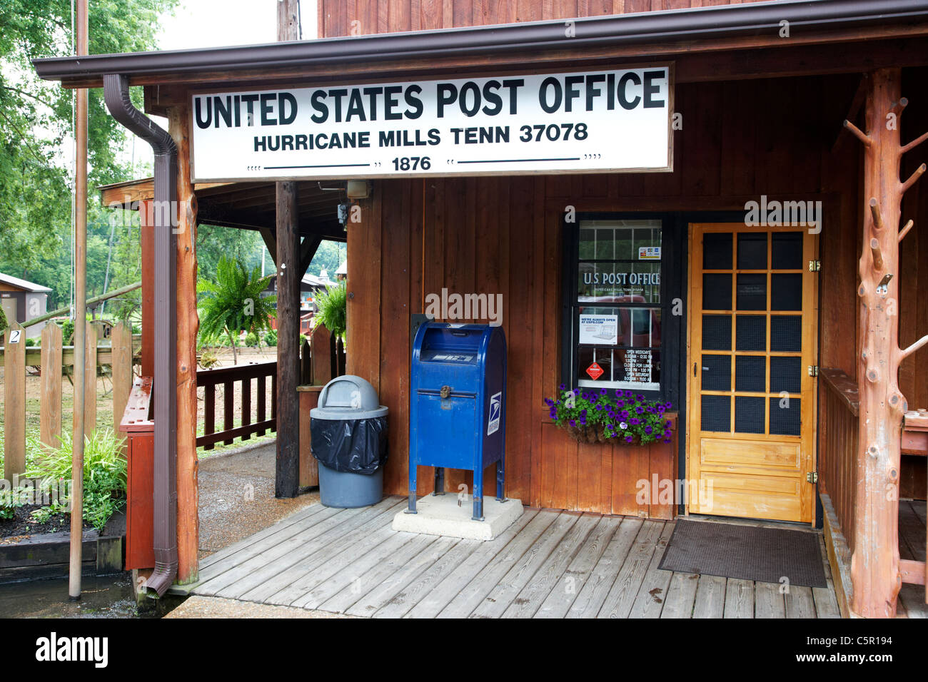 United States Post office su Loretta Lynn dude ranch hurricane mills tennessee usa Foto Stock