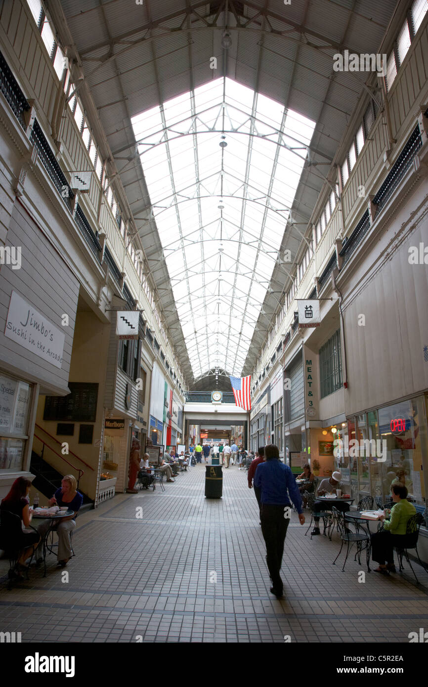 Il porticato coperto shopping arcade Nashville Tennessee USA Foto Stock