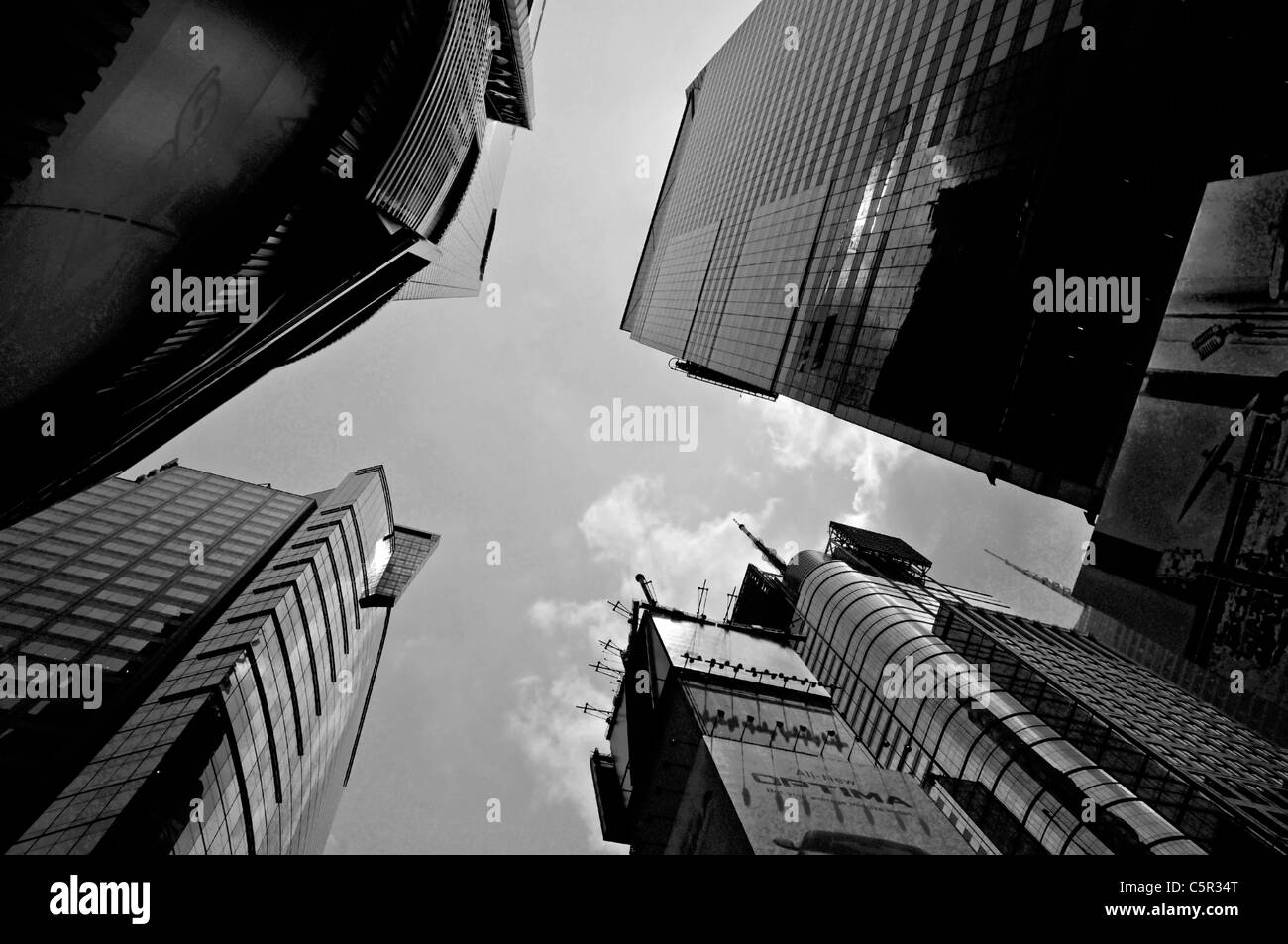 Sky raschietti, downtown Manhattan, New York, NY, STATI UNITI D'AMERICA Foto Stock