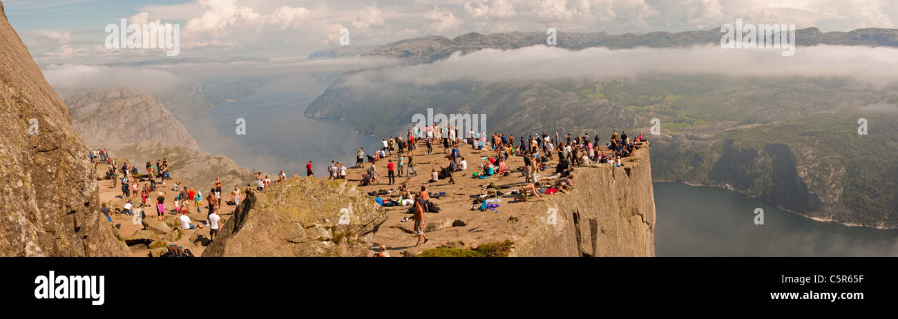 Prekestolen, Norvegia. Foto Stock