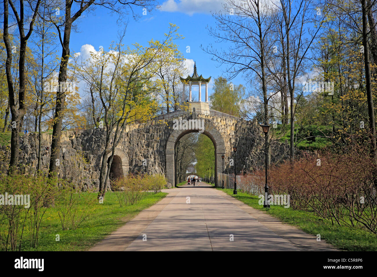 Padiglione "Big caprice" (1770-1774), Vassily Neyolov e Iohann Herard, Pushkin, nei pressi di San Pietroburgo, Russia Foto Stock