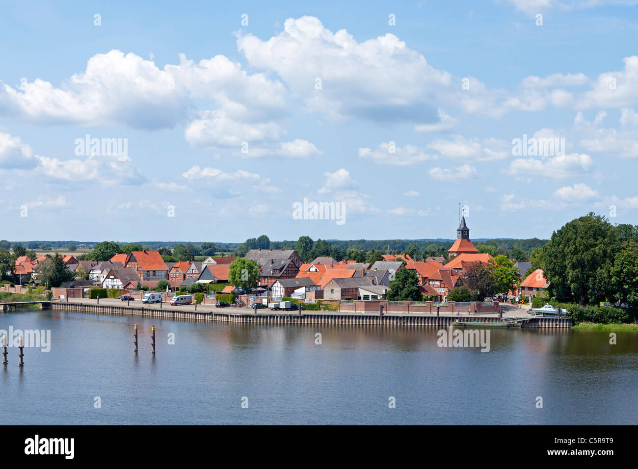 Schnackenburg, Riserva Naturale Elbufer-Drawehn, Bassa Sassonia, Germania Foto Stock