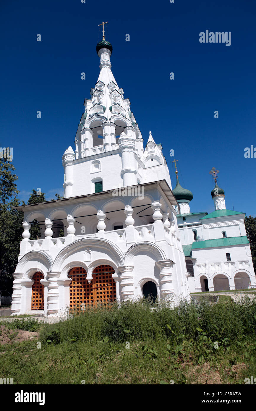 Chiesa della Natività torre campanaria, (1699s), Yaroslavl, Yaroslavl Regione, Russia Foto Stock