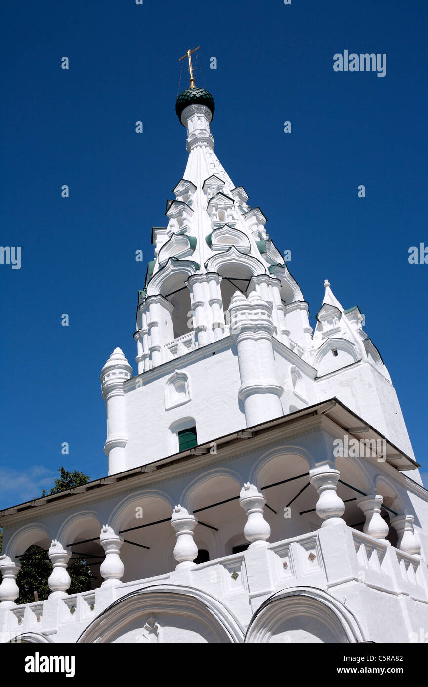 Chiesa della Natività torre campanaria, (1699s), Yaroslavl, Yaroslavl Regione, Russia Foto Stock