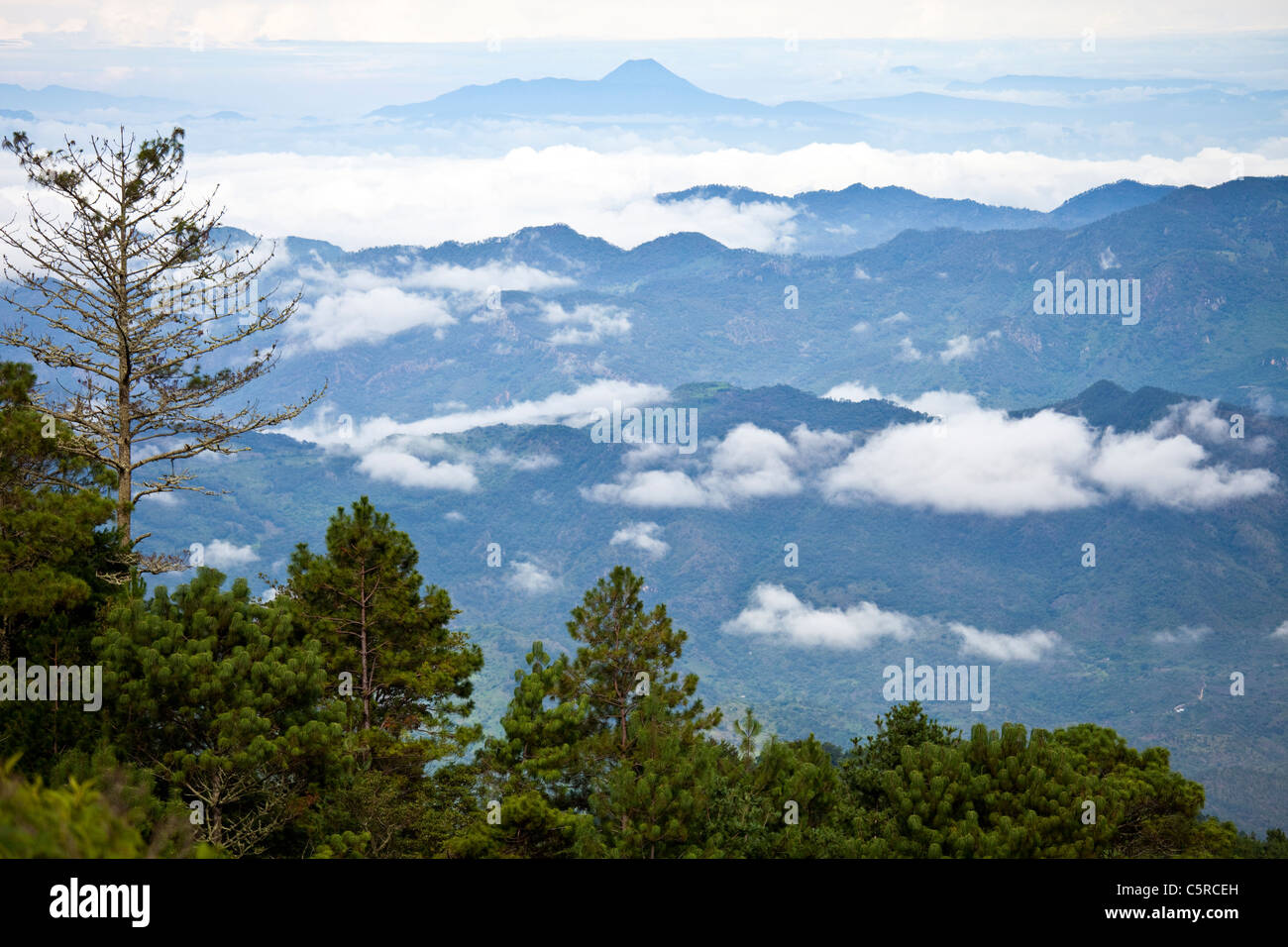 Montagne, Canton Las Pilas, San Ignacio, Chaltenango, Foto Stock