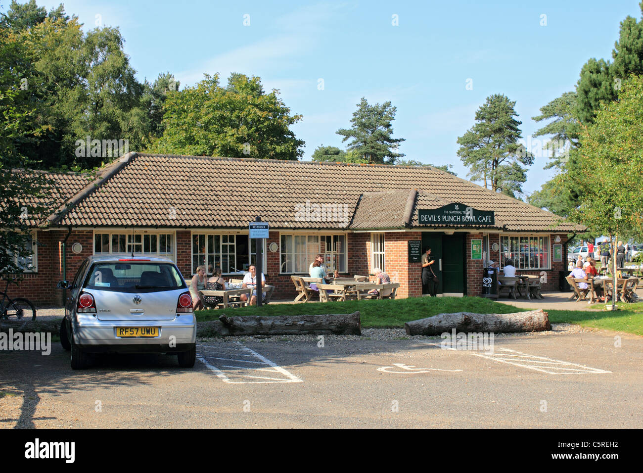 NT Devil's Punch Bowl Cafe, Hindhead Surrey in Inghilterra REGNO UNITO Foto Stock