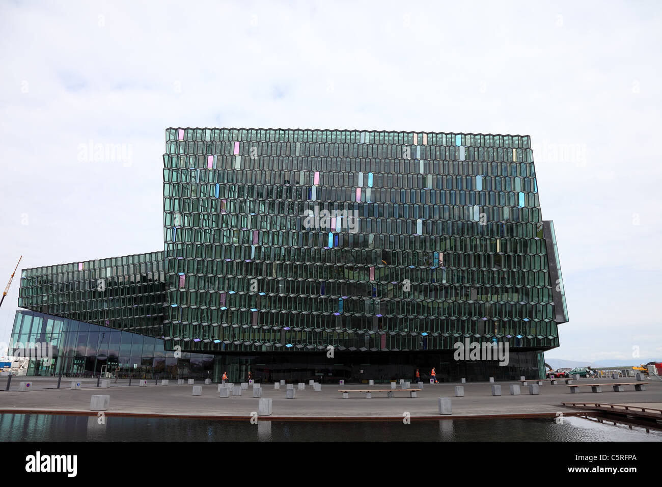 La Harpa Concert Hall e il Centro Congressi di Reykjavik Islanda Foto Stock