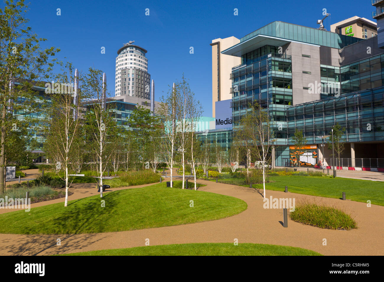 Media City, Salford Quays, Manchester, Inghilterra Foto Stock