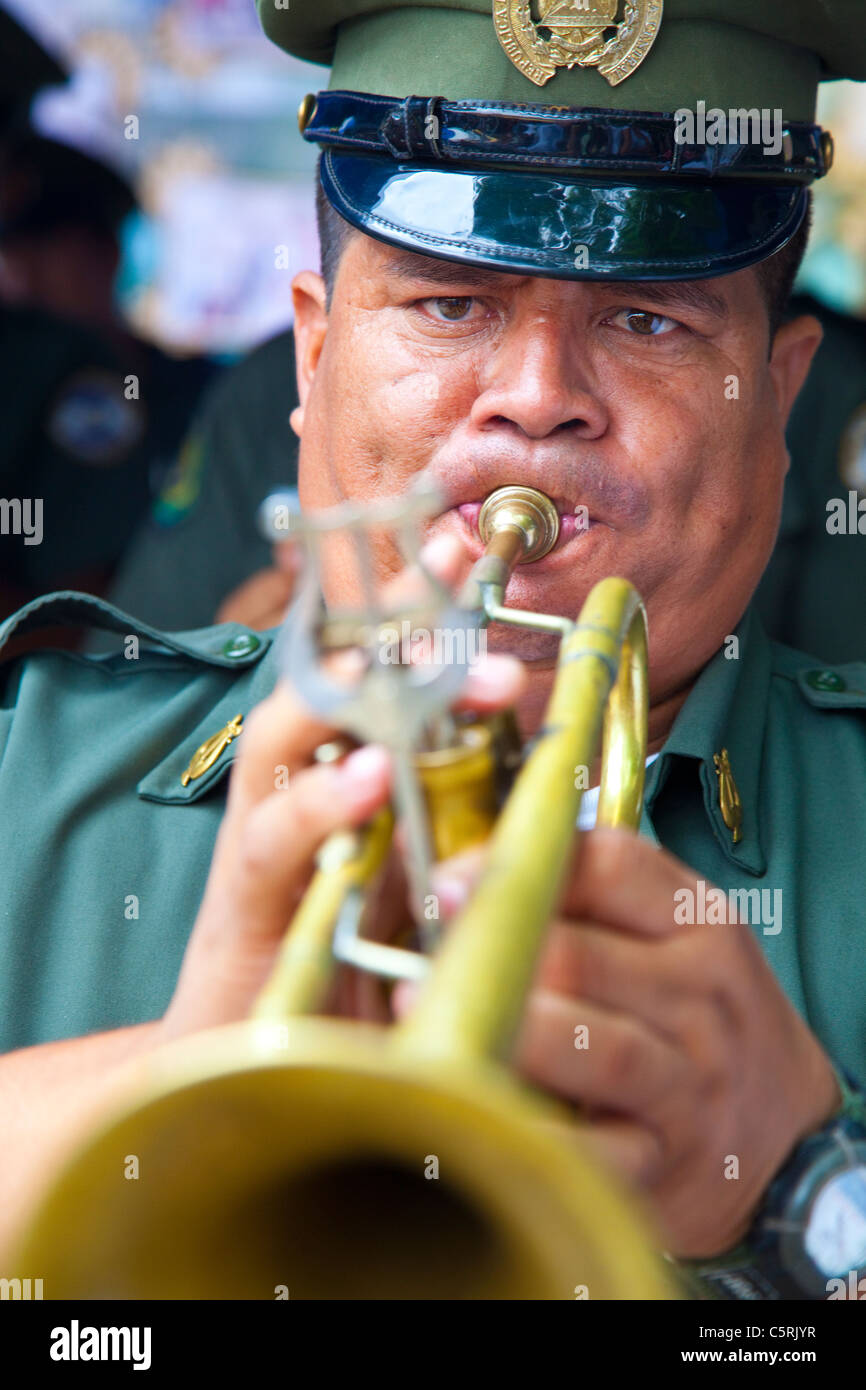 Banda Militare, Comalapa, Chalatenango, El Salvador Foto Stock
