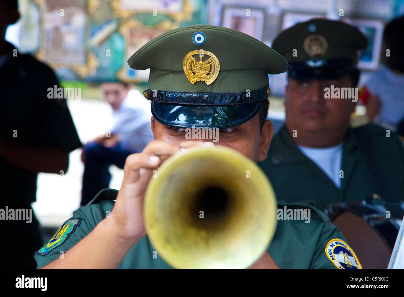 Banda Militare, Comalapa, Chalatenango, El Salvador Foto Stock