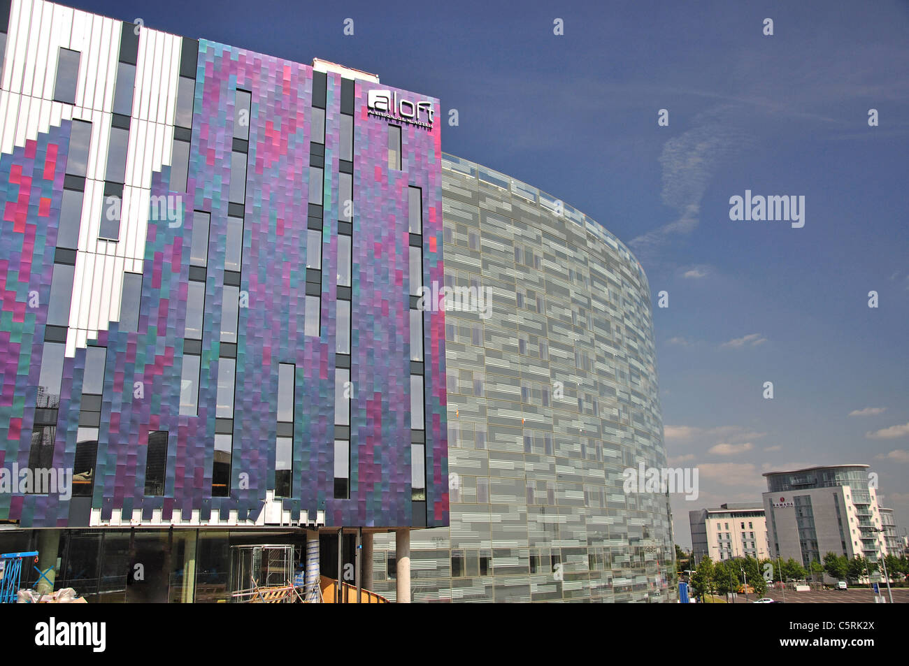 Aloft London ExCel Hotel Royal Victoria Dock, London Borough of Newham, London, Greater London, England, Regno Unito Foto Stock