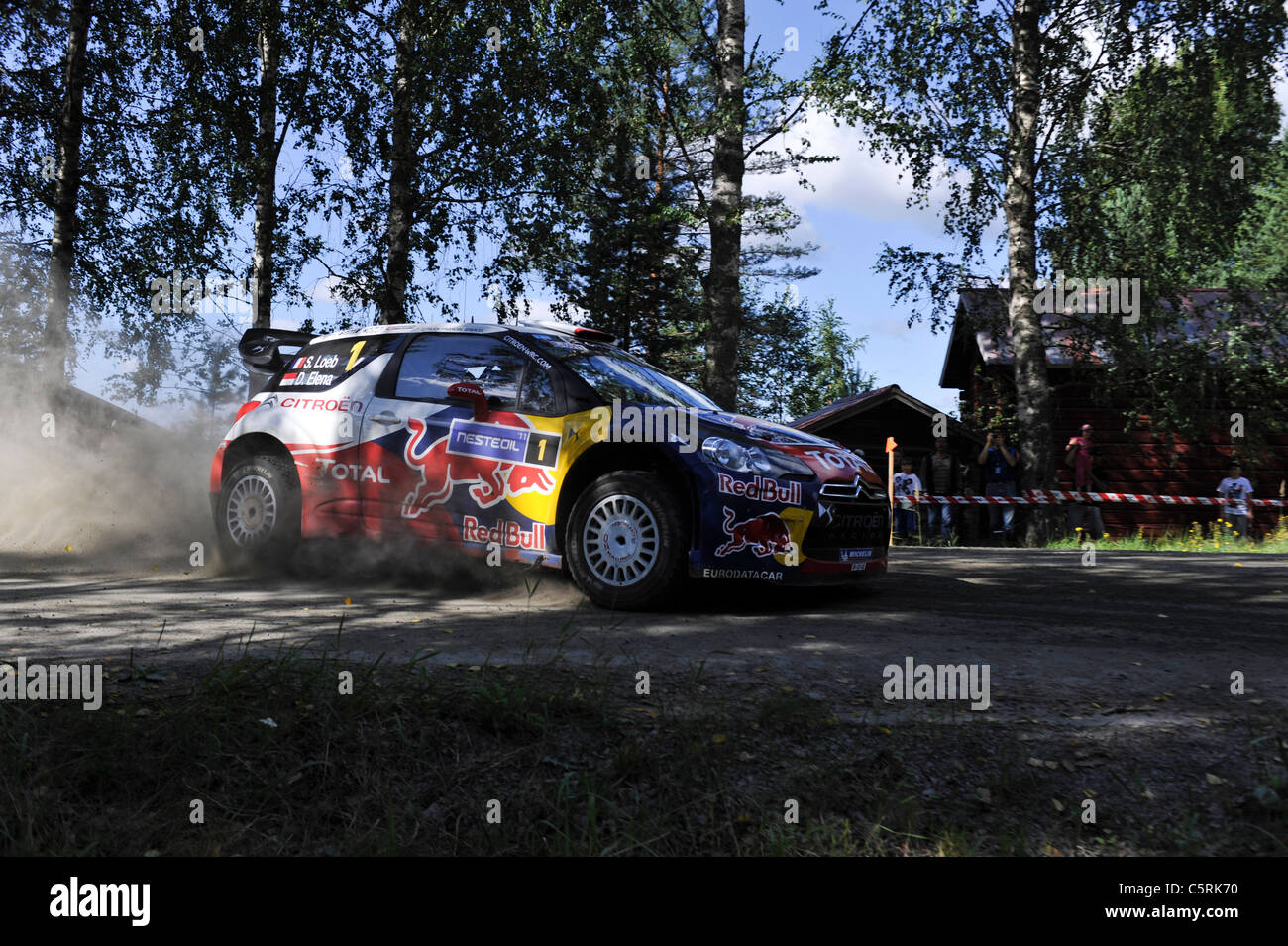 Rally di Finlandia SS15 Jukojärvi, la FIA World Rally Championship (WRC) Foto Stock