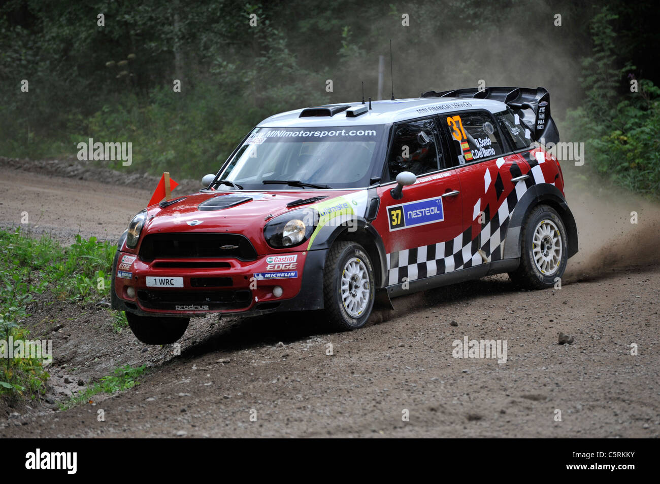 Rally di Finlandia SS9 Hyväneula 2, la FIA World Rally Championship (WRC) Foto Stock