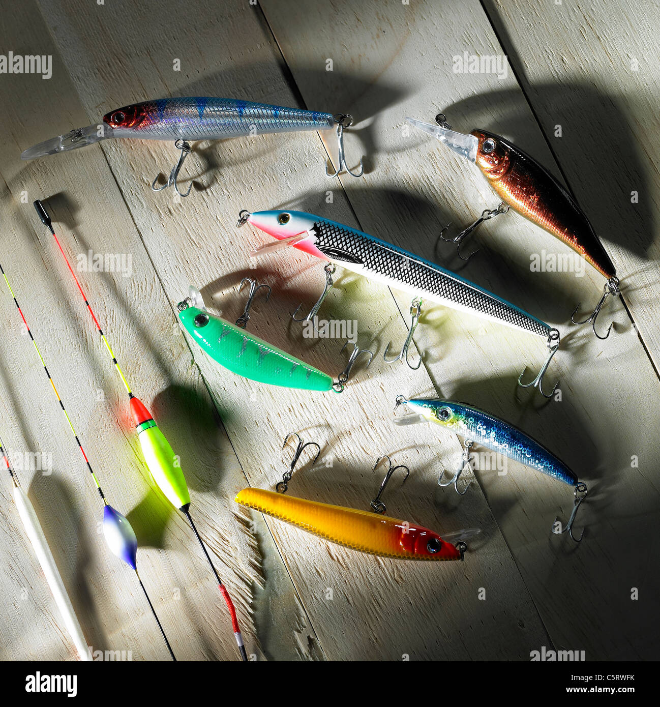 Attrezzature di pesca Foto Stock