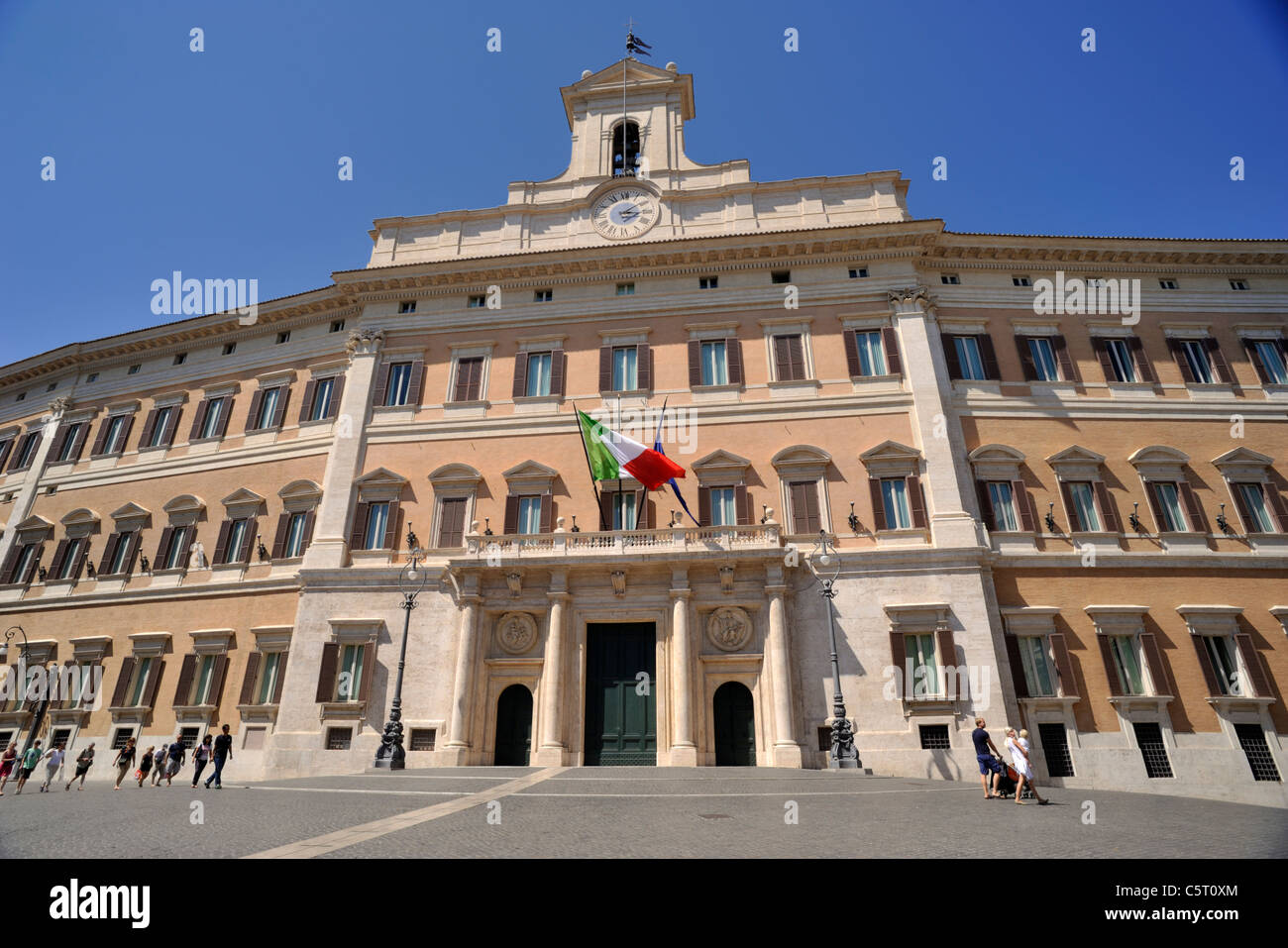 Italia, Roma, Palazzo di Montecitorio, parlamento italiano, camera dei deputati Foto Stock