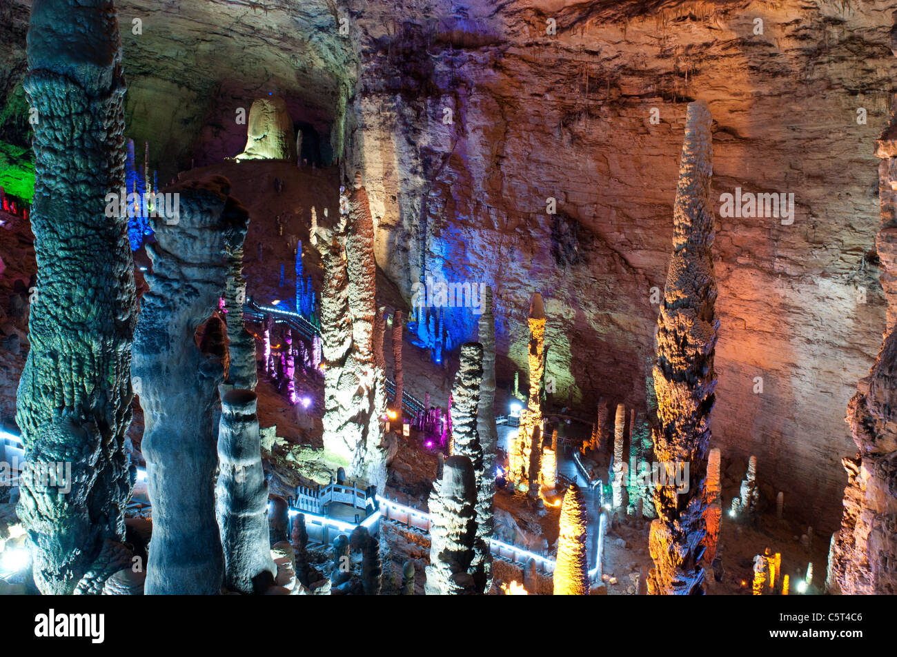 Drago Giallo Grotta, Wulingyuan, Cina Foto Stock