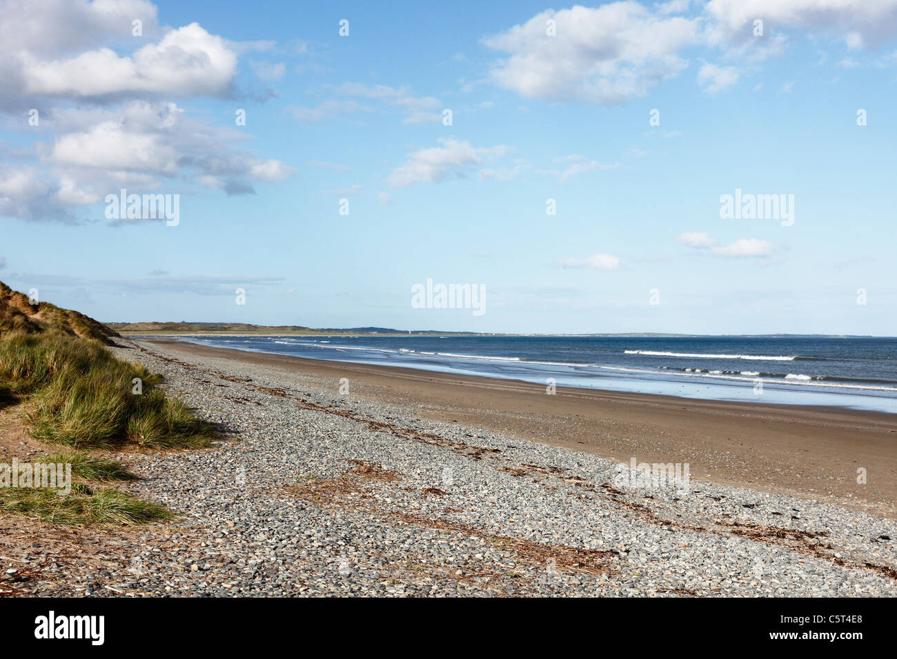 Regno Unito e Irlanda del Nord, County Down, Newcastle, Mourne Mountains, Murlough Riserva Naturale Nazionale, vista della spiaggia Foto Stock