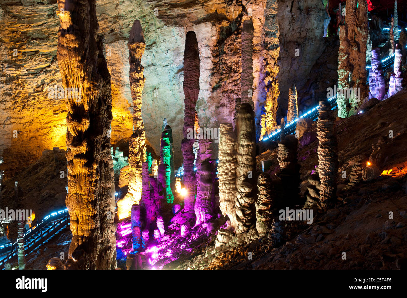 Drago Giallo Grotta, Wulingyuan, Cina Foto Stock