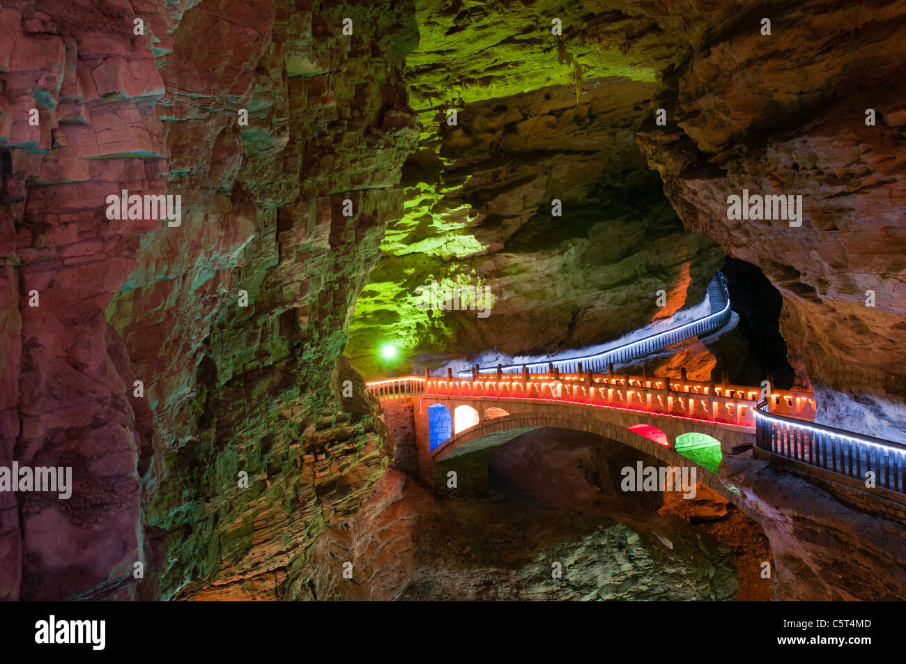 Drago Giallo Grotta, Wulingyuan, Cina Foto Stock