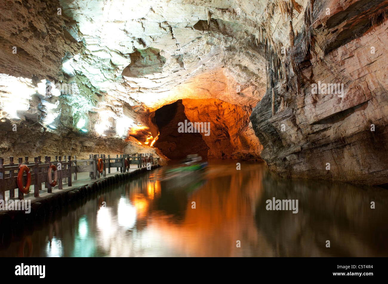 Drago Giallo Grotta, Wulingyuan, Cina Foto Stock