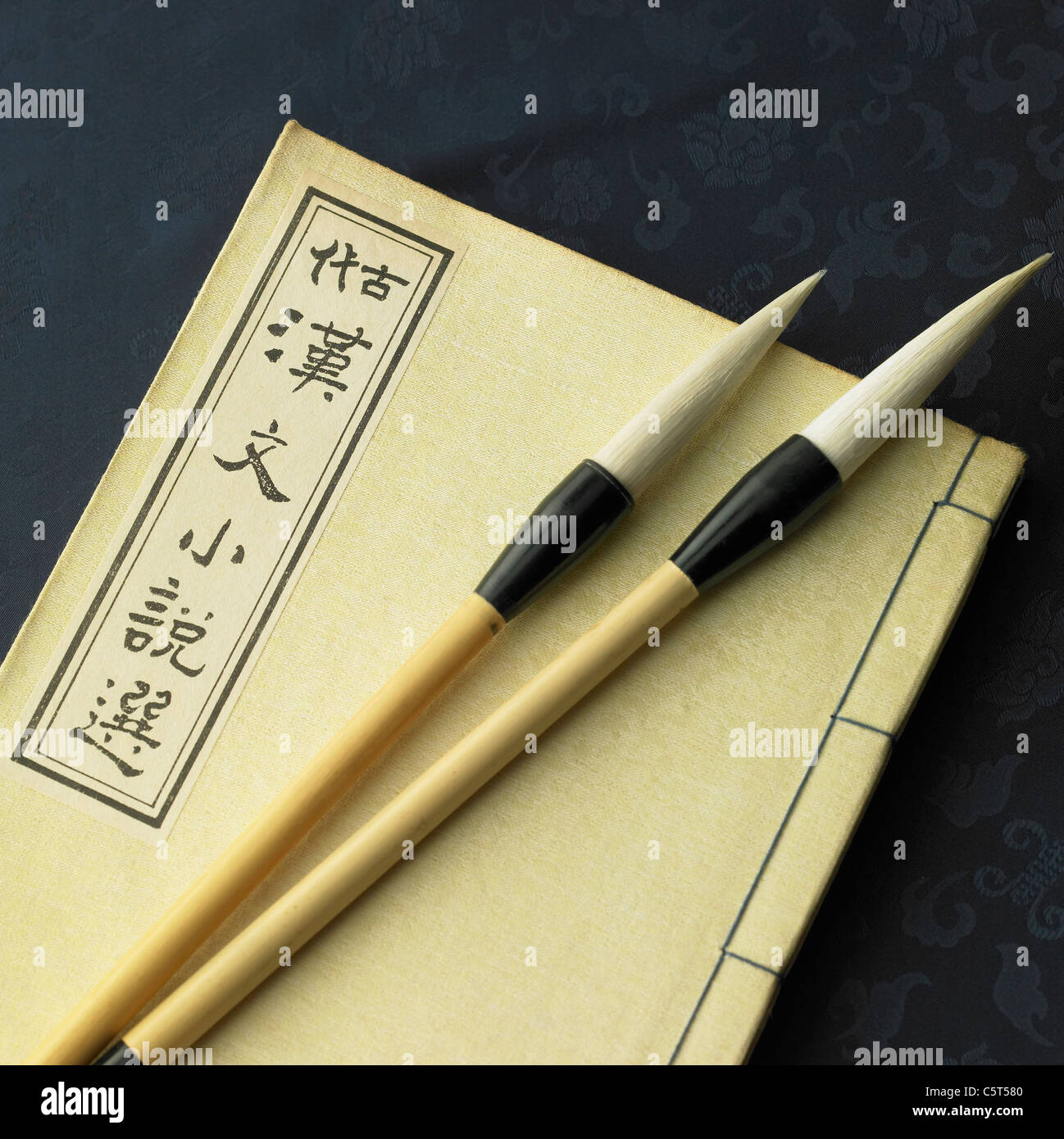 Il coreano antico libro e calligrafia spazzole Foto Stock