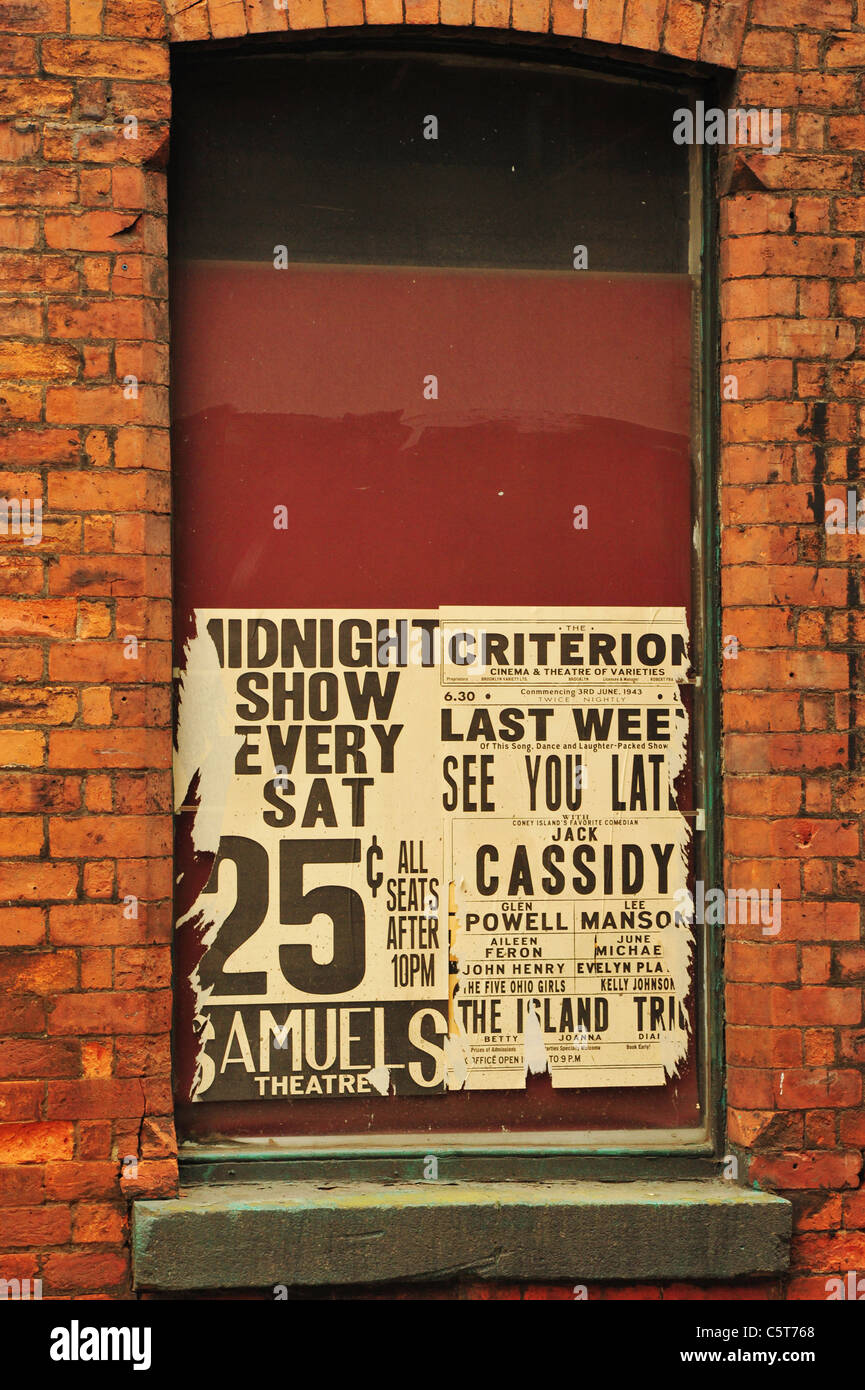 Impostare medicazione da sinistra le riprese di Captain America Foto Stock