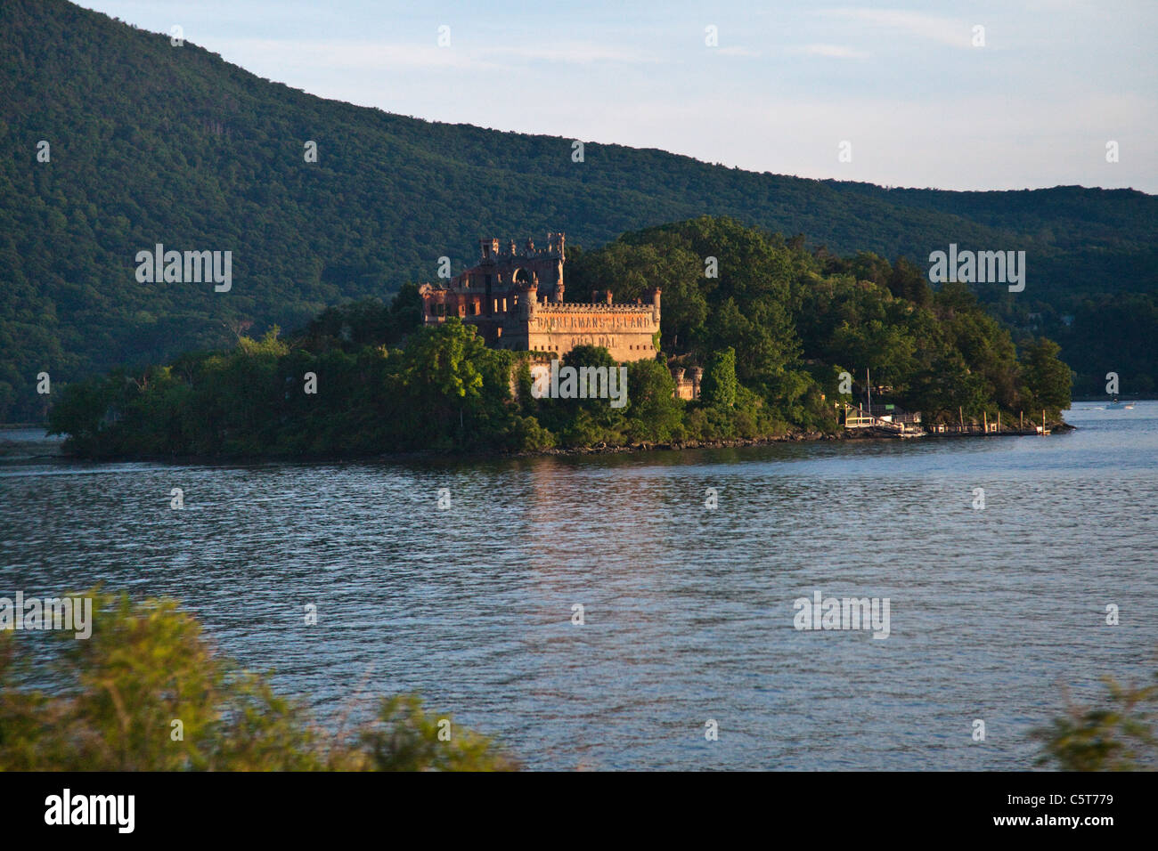 Il castello di Bannerman, Hudson Valley rovine, Pollepel Island, New York, Stati Uniti d'America Foto Stock