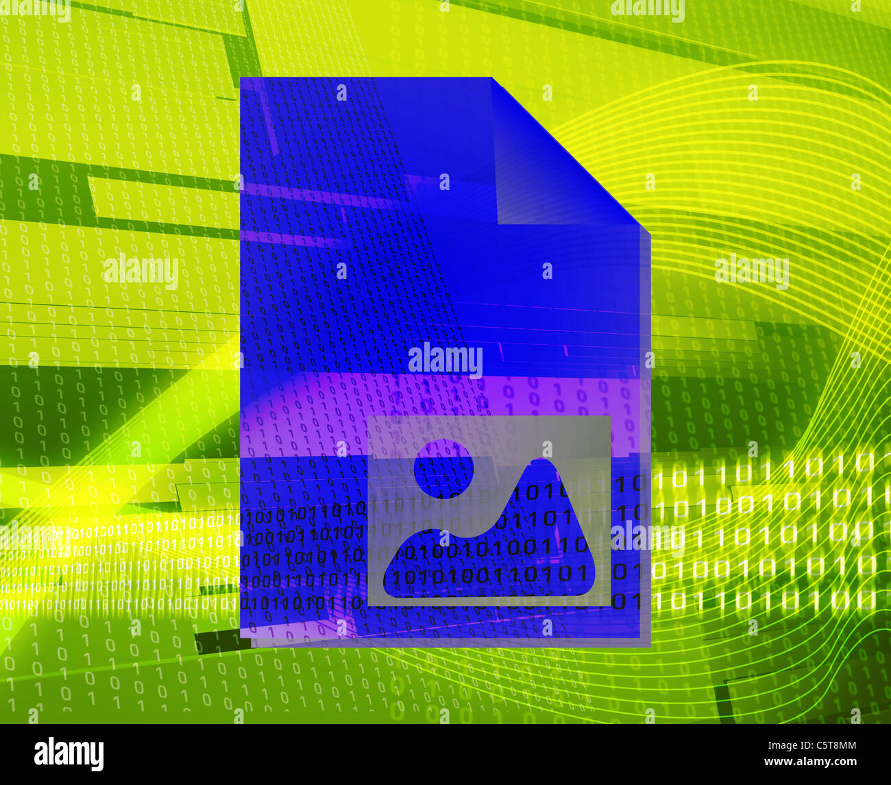 Il documento foto utente tipi di immagine concetto illustrazione dello sfondo Foto Stock