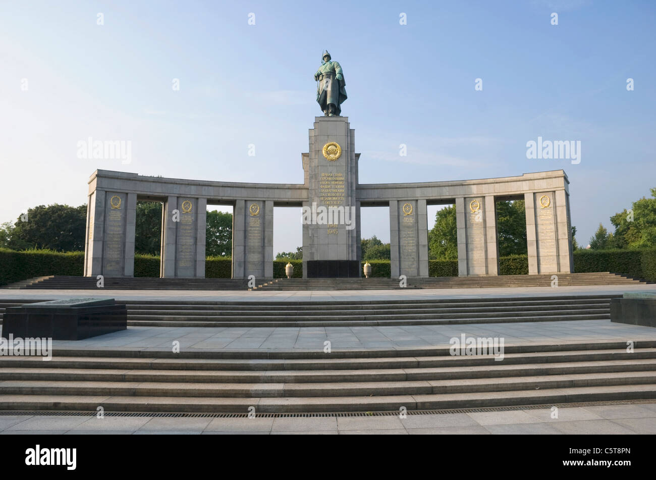 Germania Berlino, Sovietici Memoriale di guerra Foto Stock