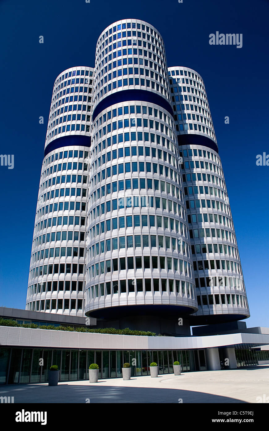 In Germania, in Baviera, Monaco di Baviera, vista della sede della BMW Foto Stock