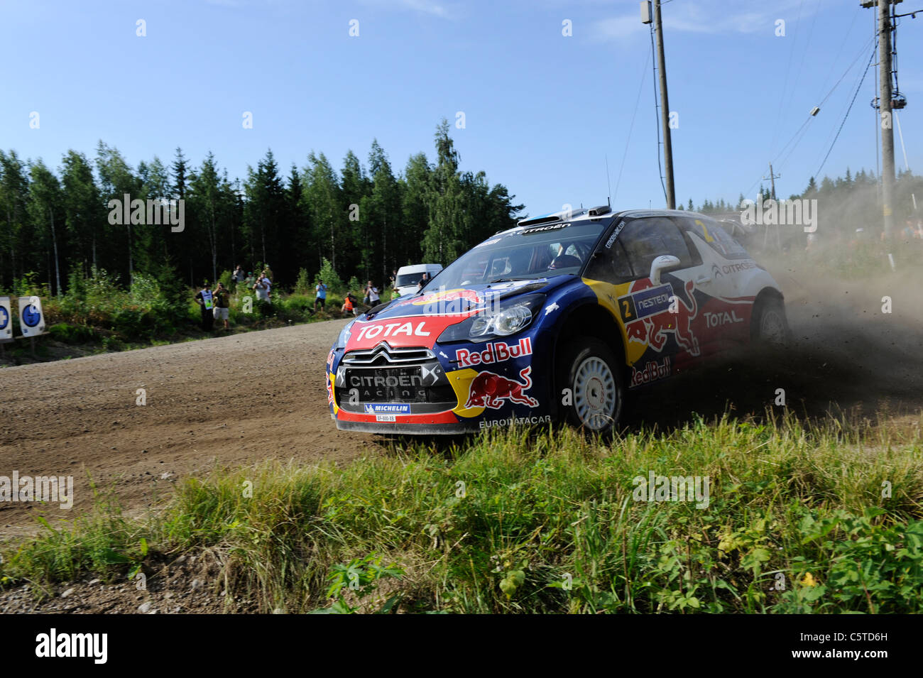 Rally di Finlandia SS1 Lankamaa, la FIA World Rally Championship (WRC) Foto Stock