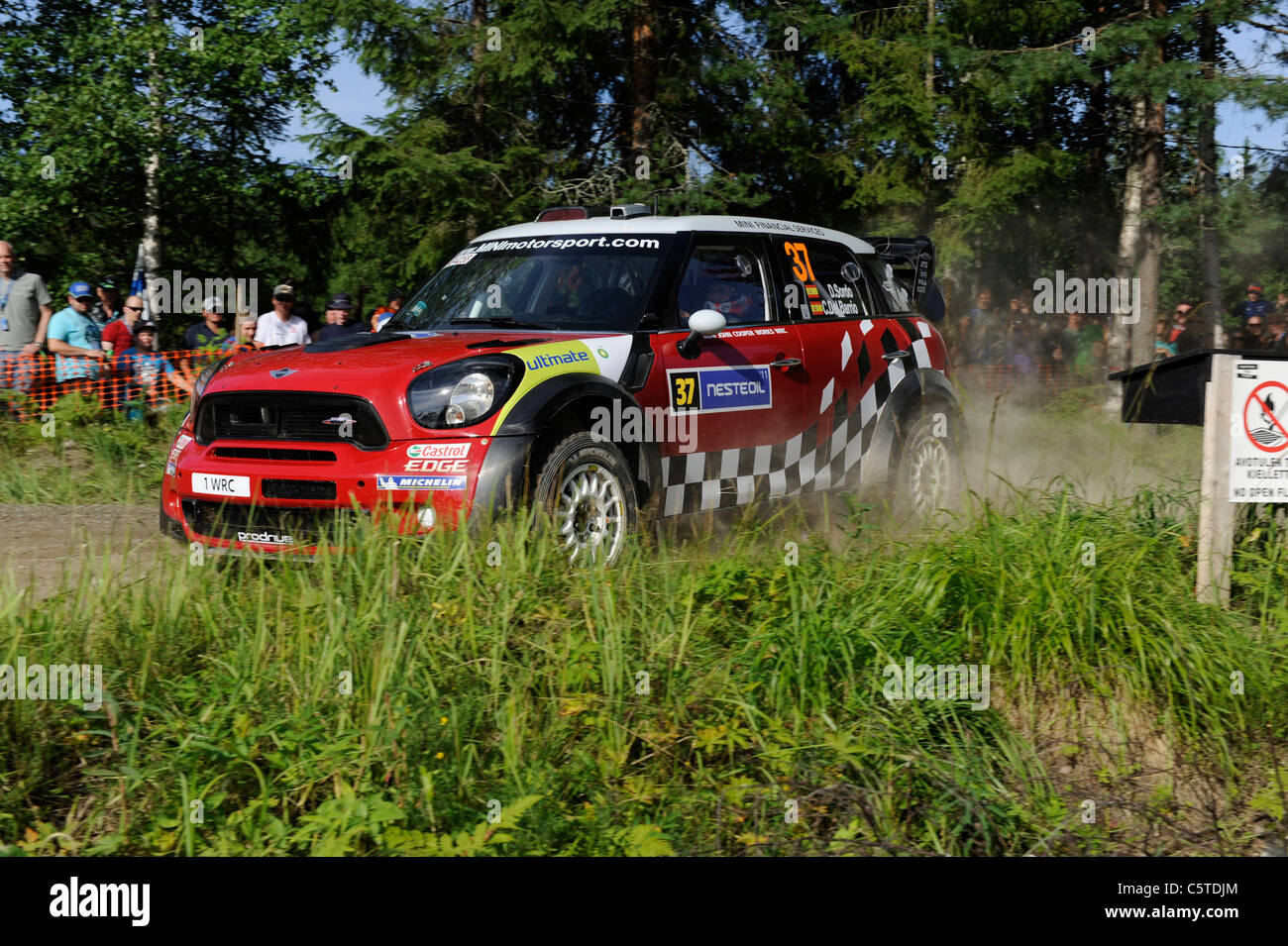 Rally di Finlandia SS1 Lankamaa, la FIA World Rally Championship (WRC) Foto Stock