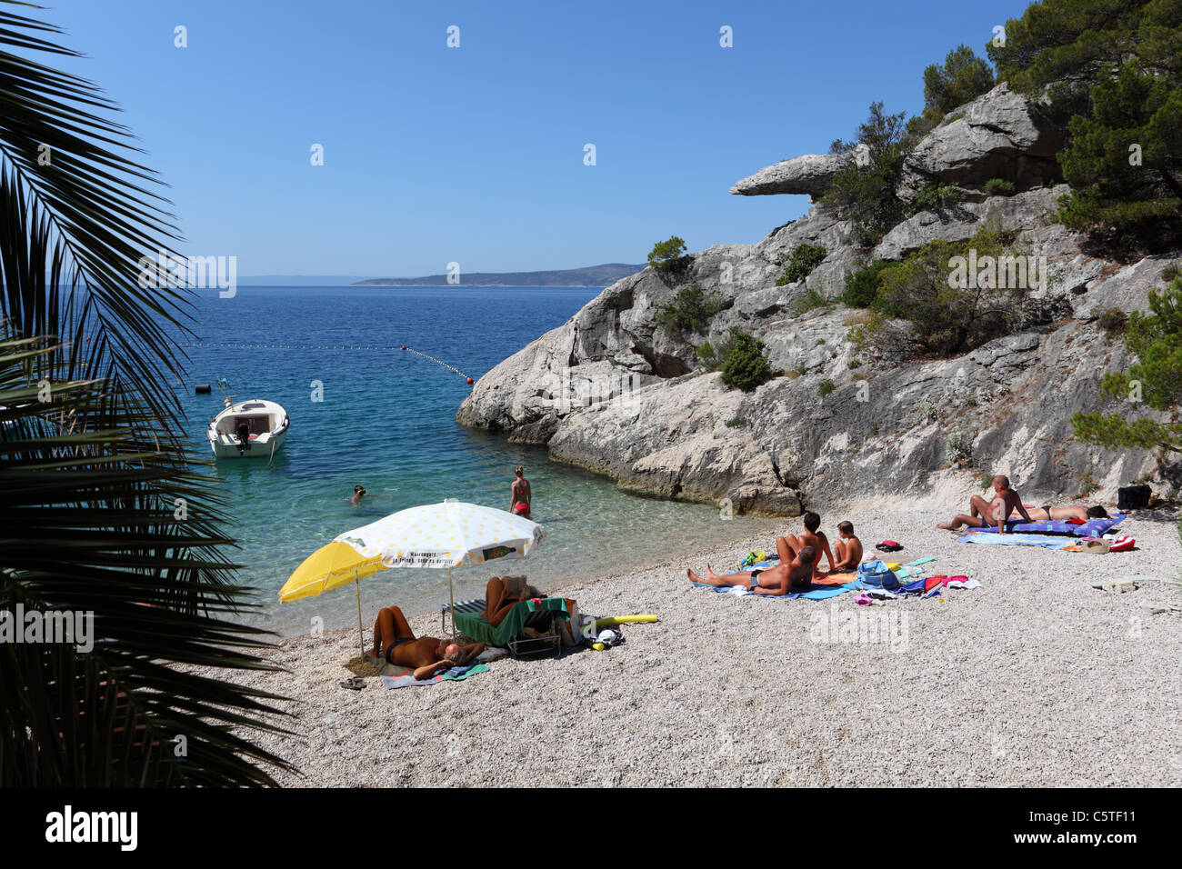 Spiaggia di Brela, Croazia. Foto scattata al 9 di luglio 2011 Foto Stock