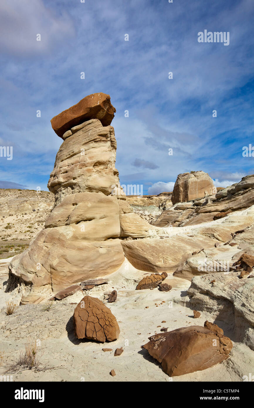 Stati Uniti d'America, Utah, BIANCA VALLE, Hoodoos Foto Stock