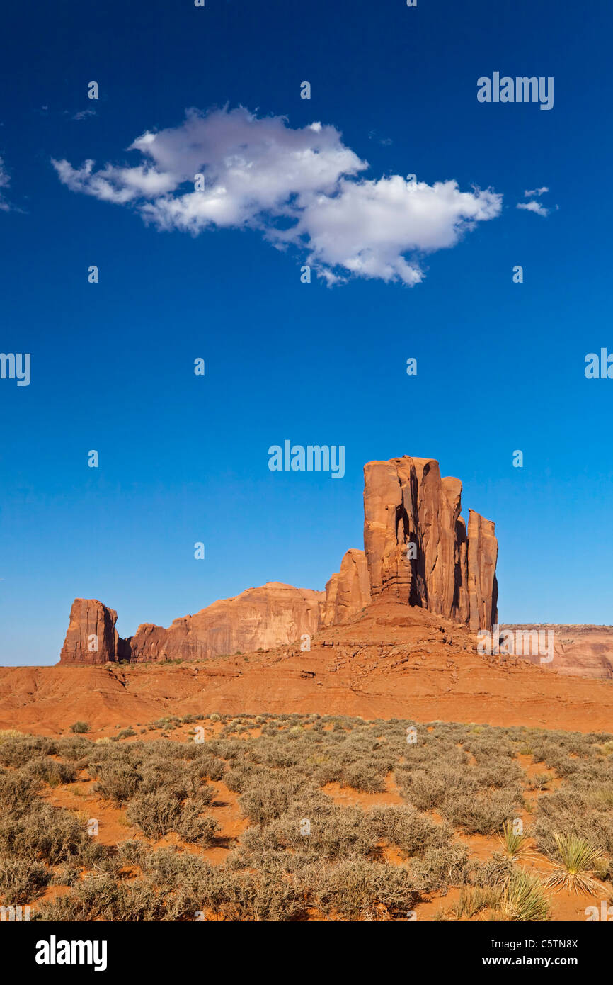 Stati Uniti d'America, Arizona Monument Valley, John Ford Point, formazione di roccia Foto Stock