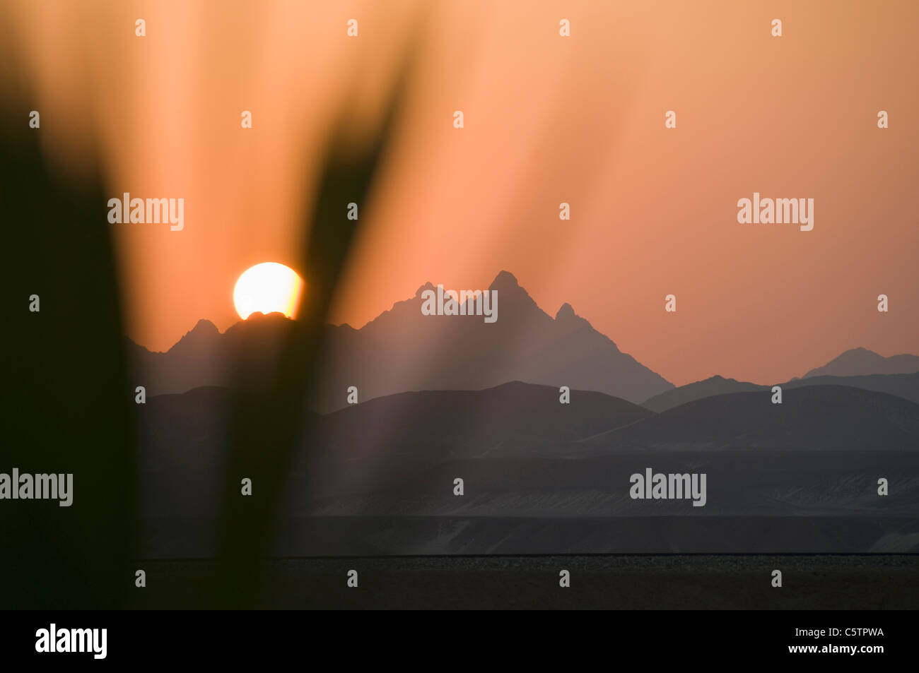 Egitto, Safaga, panorama al tramonto Foto Stock