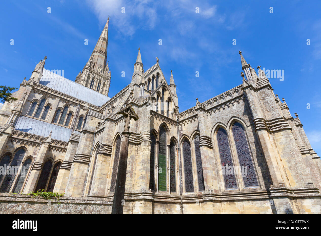 La cattedrale di Salisbury Wiltshire, Inghilterra UK GB EU Europe Foto Stock