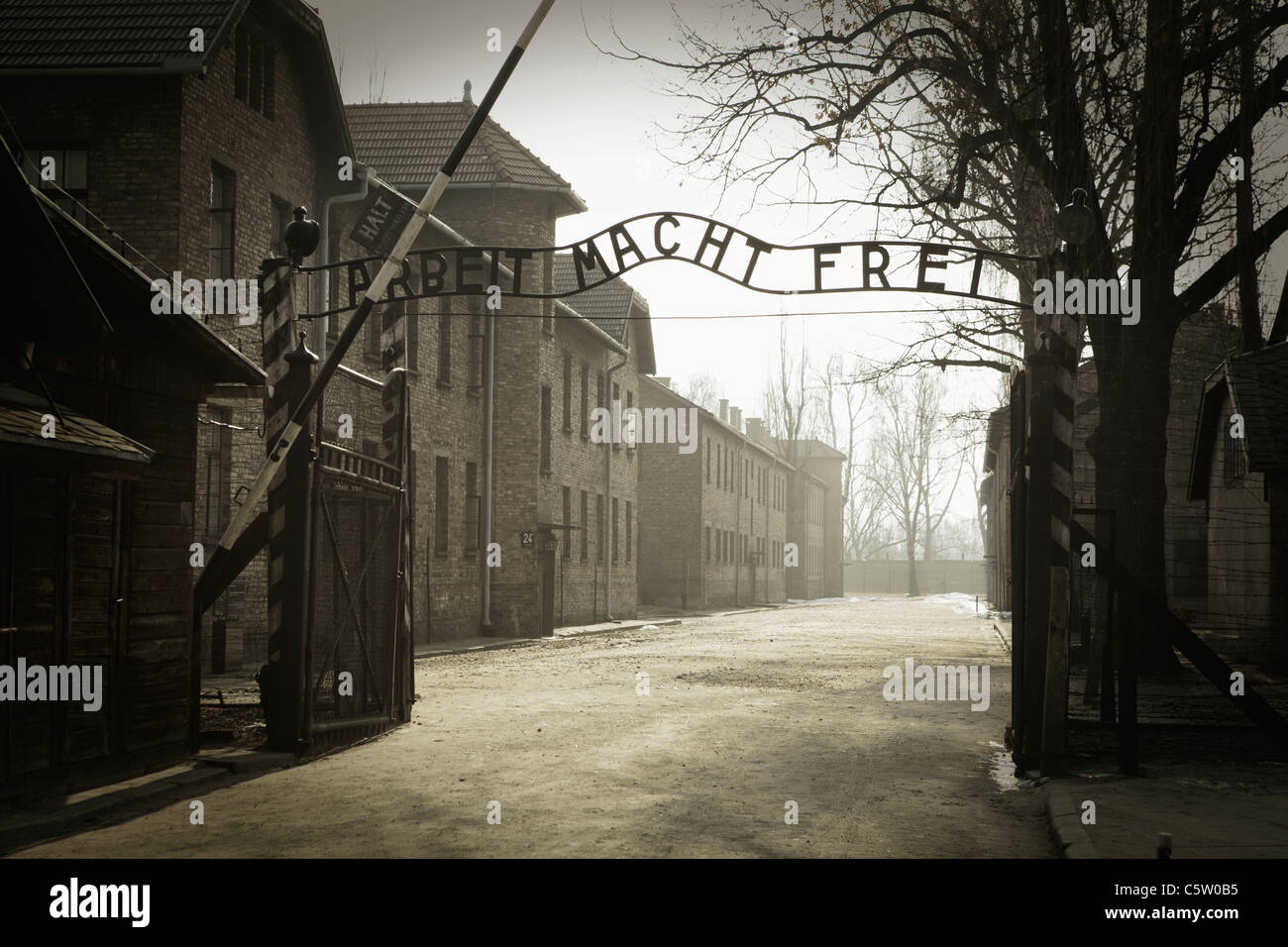 Germania, Birkenau, Auschwitz, campo di concentramento Foto Stock