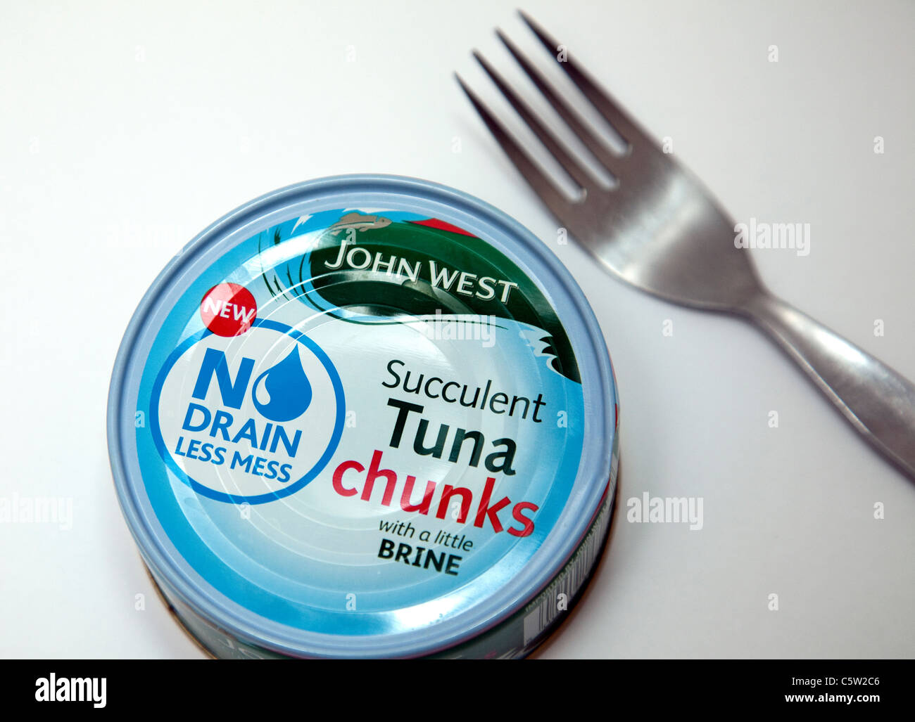 John West annuncia un interruttore per la sostenibilità della produzione del tonno, Londra (luglio 2011) Foto Stock