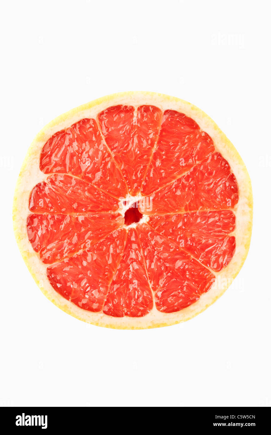 Pompelmo contro uno sfondo bianco Foto Stock