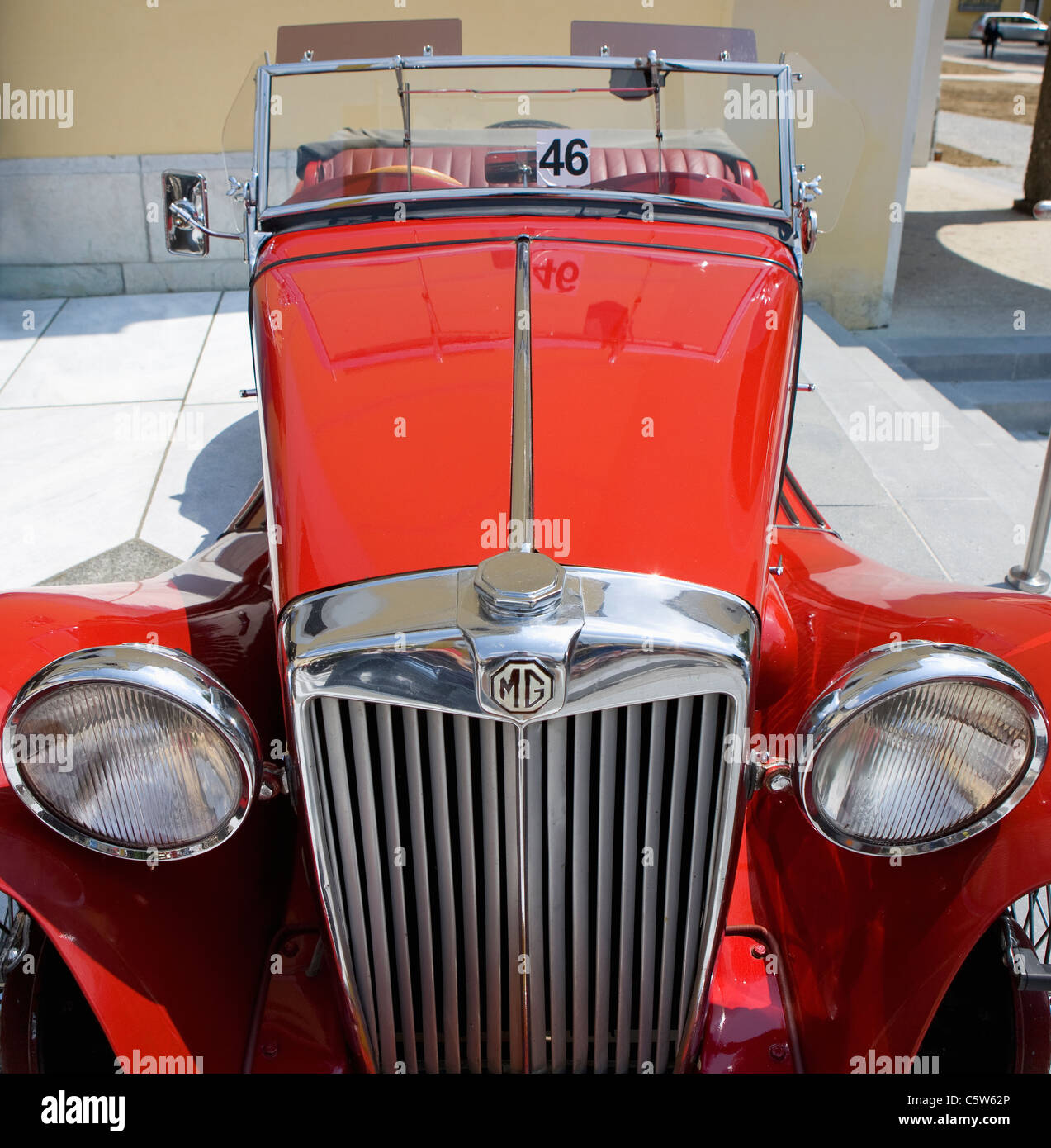 Salzkammergut, Mondsee, Close up oldtimer MG TA Foto Stock