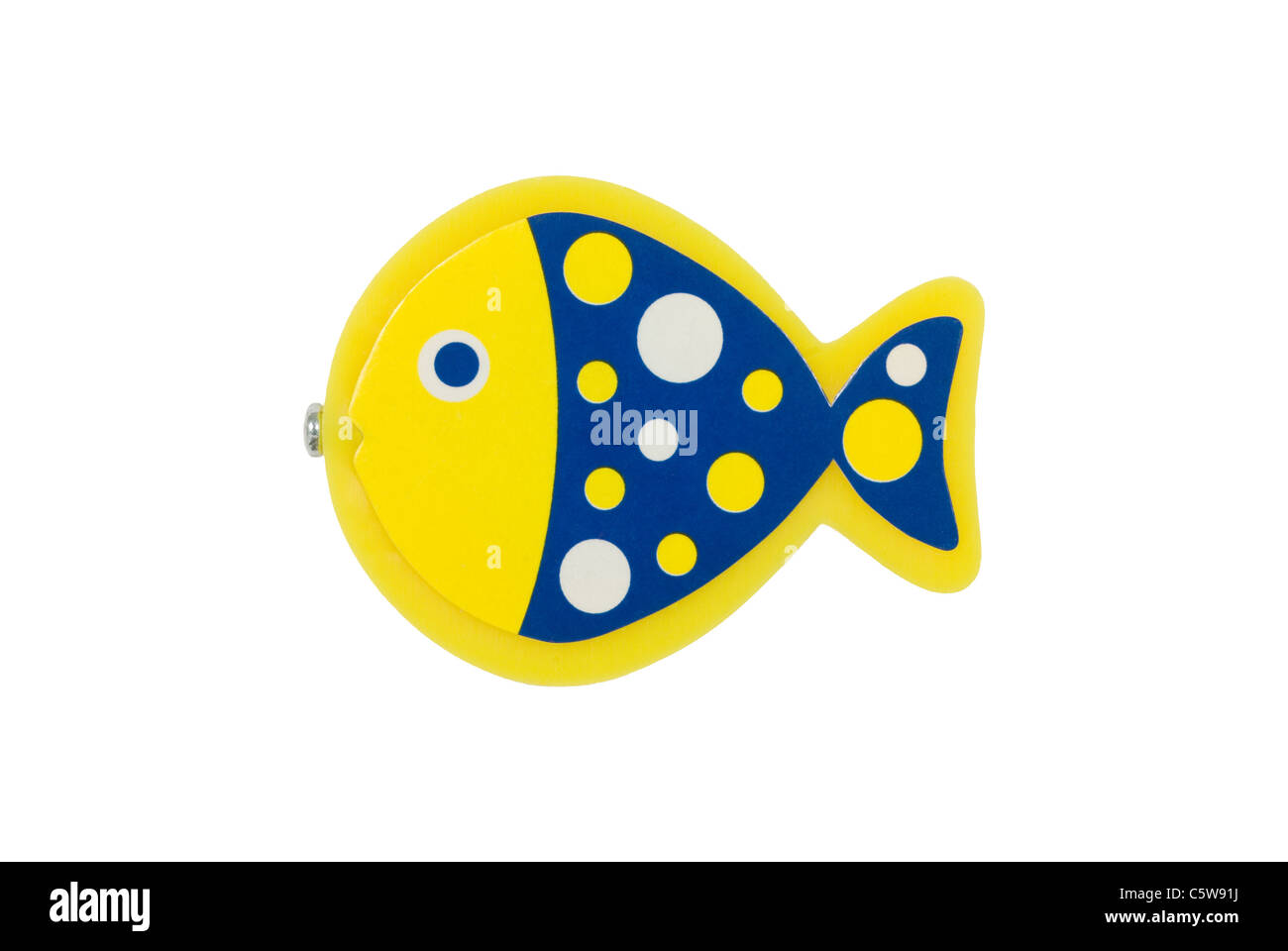 Ritaglio di un giocattolo di pesce da un bambini magnetico del gioco di pesca Foto Stock